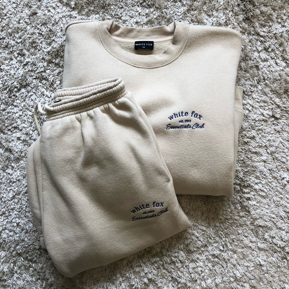White fox sweat set